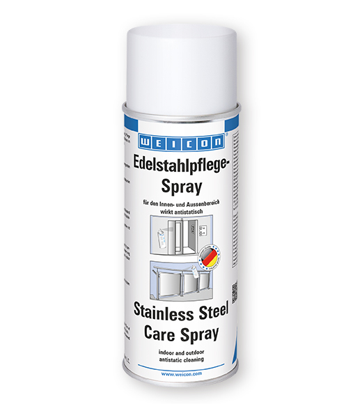 WEICON Edelstahlpflege-Spray, Reinigungs-, Schutz- und Pflegeöl für Edelstahl, 50 ml