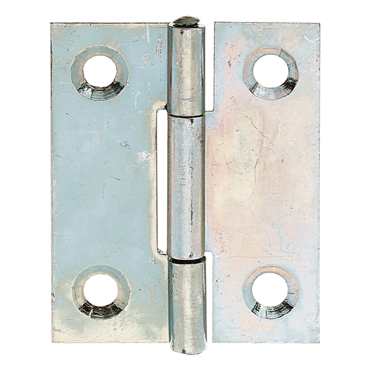 Alberts Scharnier, halbbreit, 41 x 32,9 mm, Stahl roh, sendzimirverzinkt - 1 Stk.