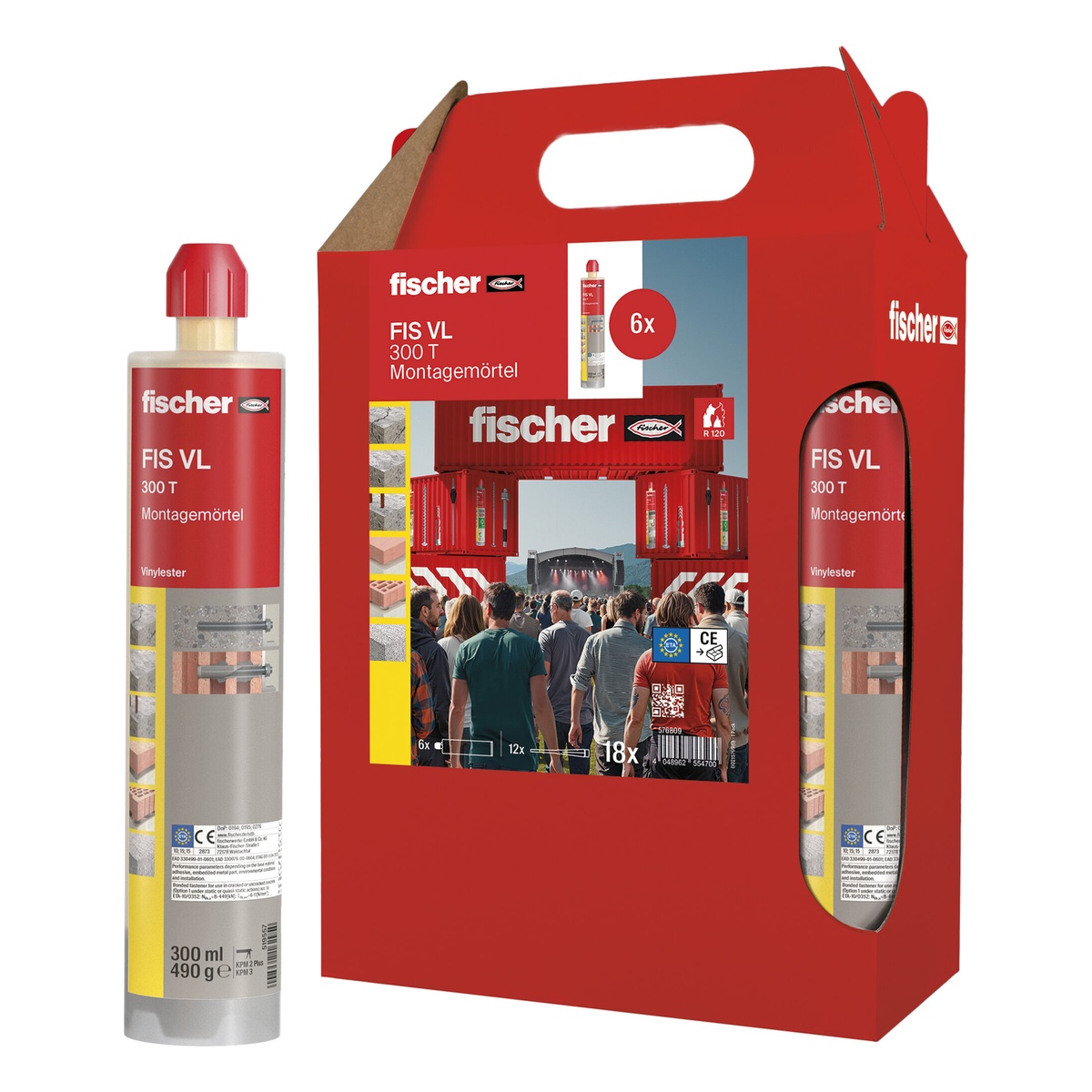 fischer Montagemörtel FIS VL 300 T (Promo Pack) - 6 Stk.
