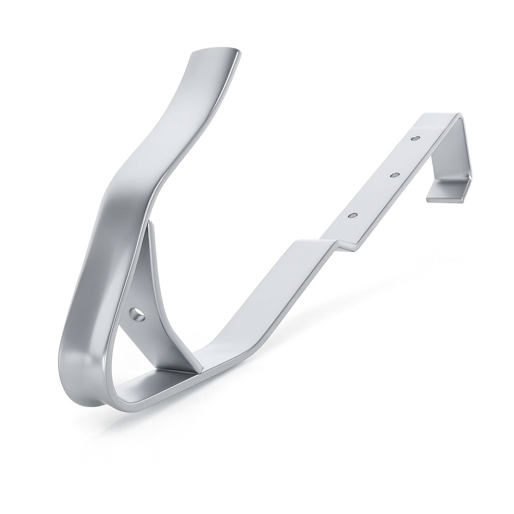 Overhoff GEO-Sicherheitsdachhaken zum Einhängen, 15mm gekröpft, Edelstahl