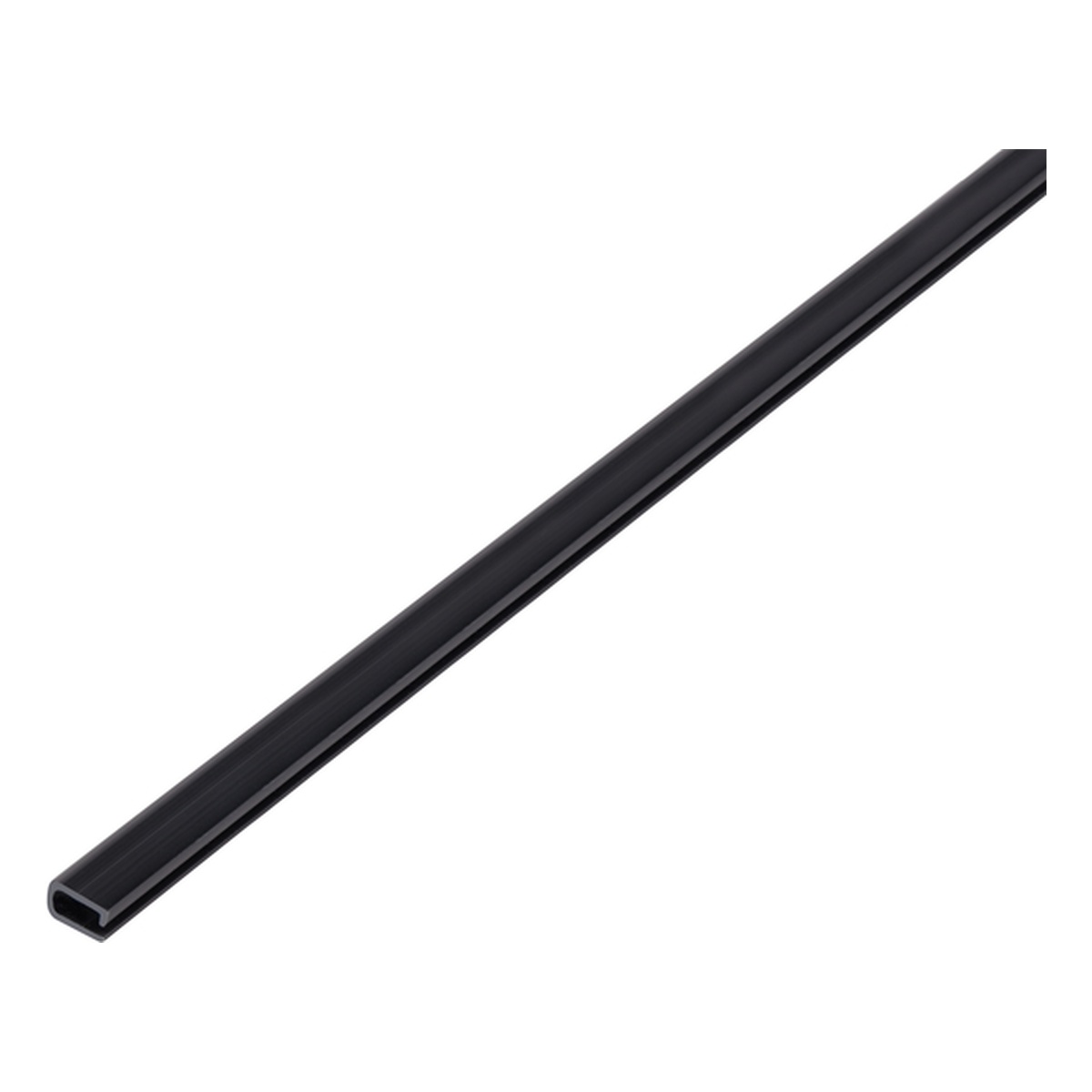 Alberts Einfassprofil, 7 x 1000 x 4 mm, PVC-U, Farbe: schwarz - 1 Stk.