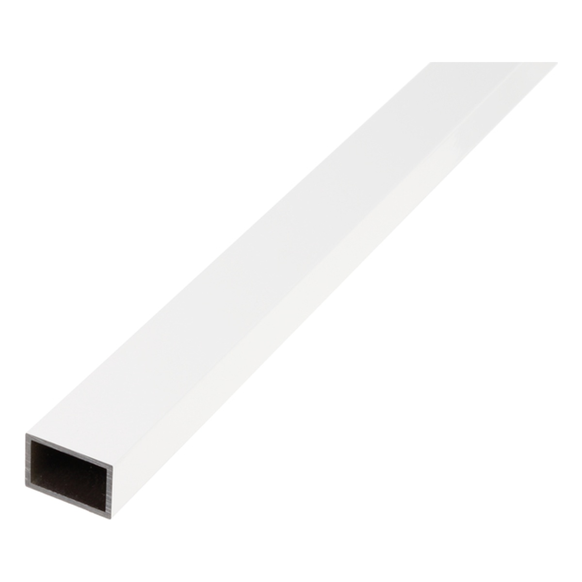 Alberts BA-Profil, Rechteck, 40 x 20 x 2 x 2600 mm, Aluminium, weiß kunststoffbeschichtet RAL 9016 - 1 Stk.