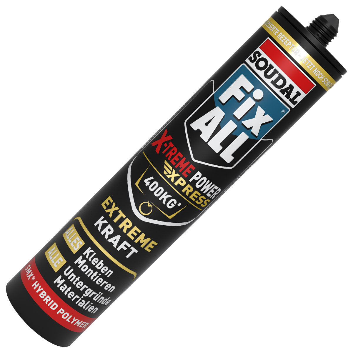 Soudal Fix ALL X-Treme Express, 415 g / 290 ml, Schwarz - 1 Stk.