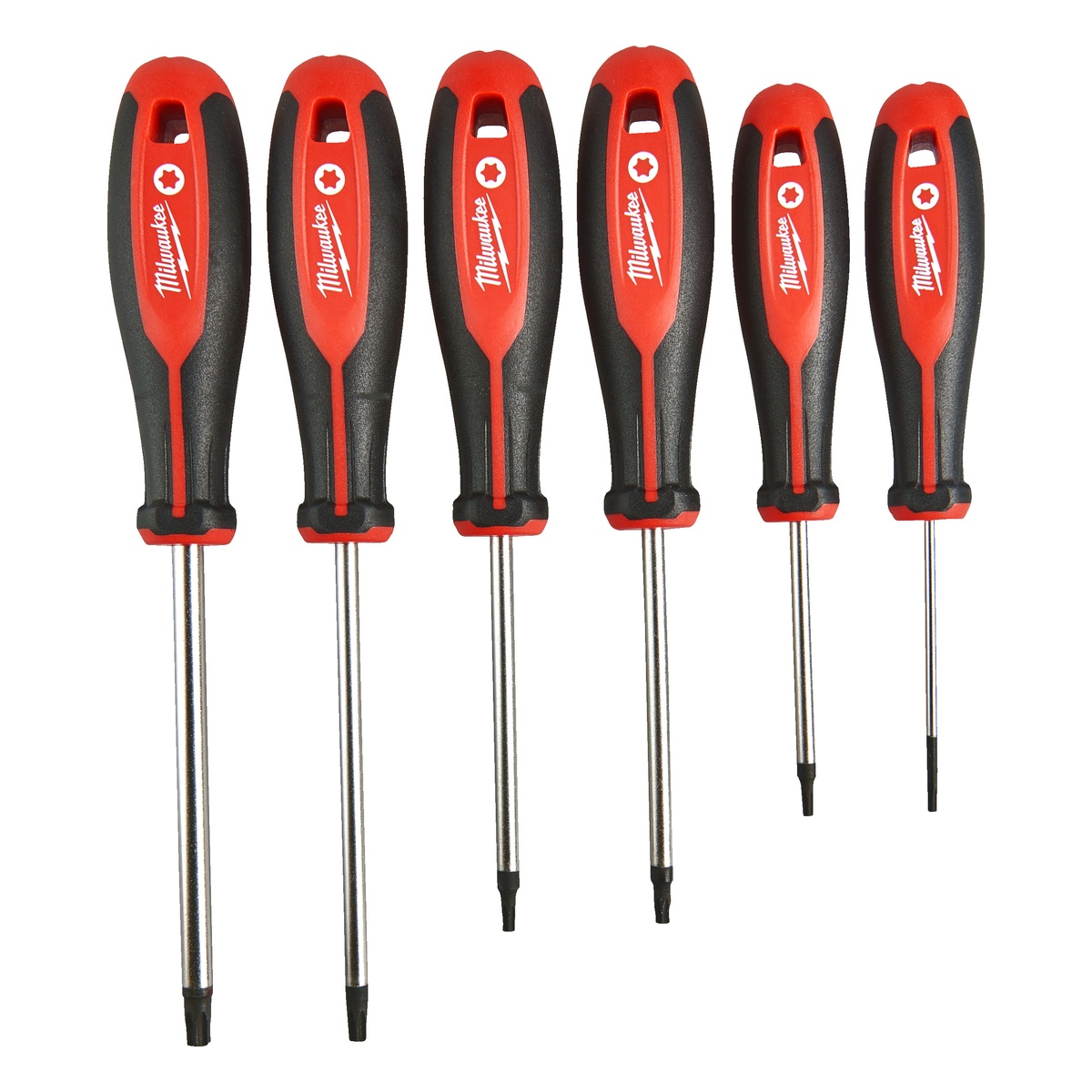 Milwaukee Torx-Schraubendreher-Set Tri-Lobe, 6-teilig, TX10, TX15, TX20, TX25, TX30, TX40