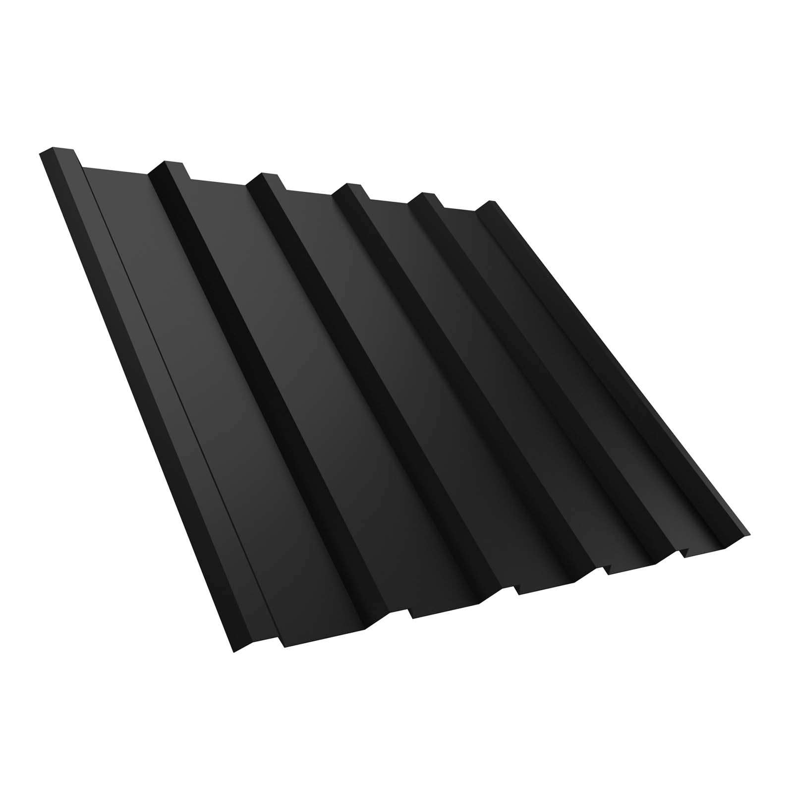 Trapezblech T35M Dach 0,5 mm, RAL 9005 Tiefschwarz, 4600 mm Länge