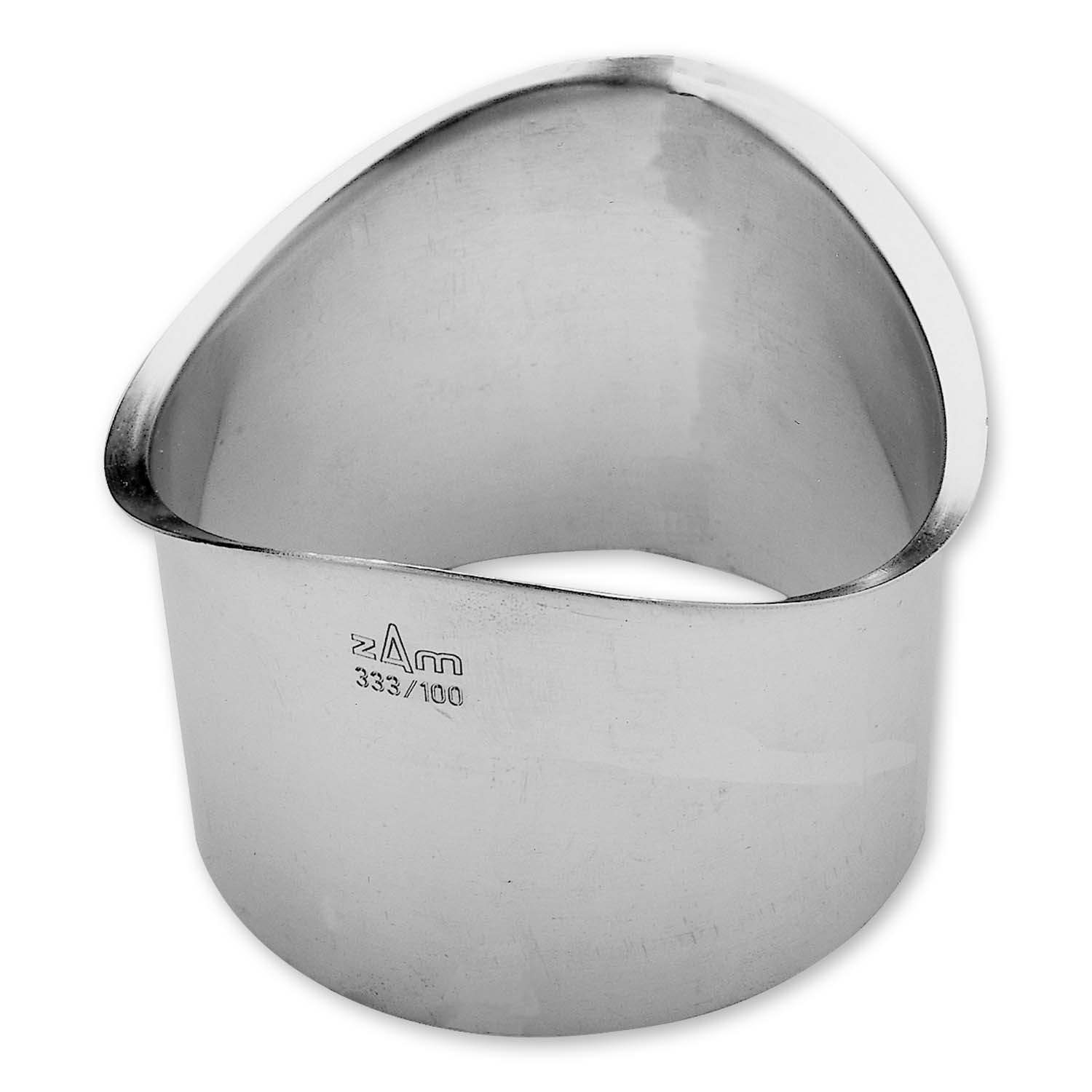 Zambelli Rinnenstutzen halbrund 333/100 mm, 6 tlg, zum Löten, Titanzink Zambelli Rinnenstutzen halbrund 333/100 mm, 6 tlg, zum Löten, Titanzink