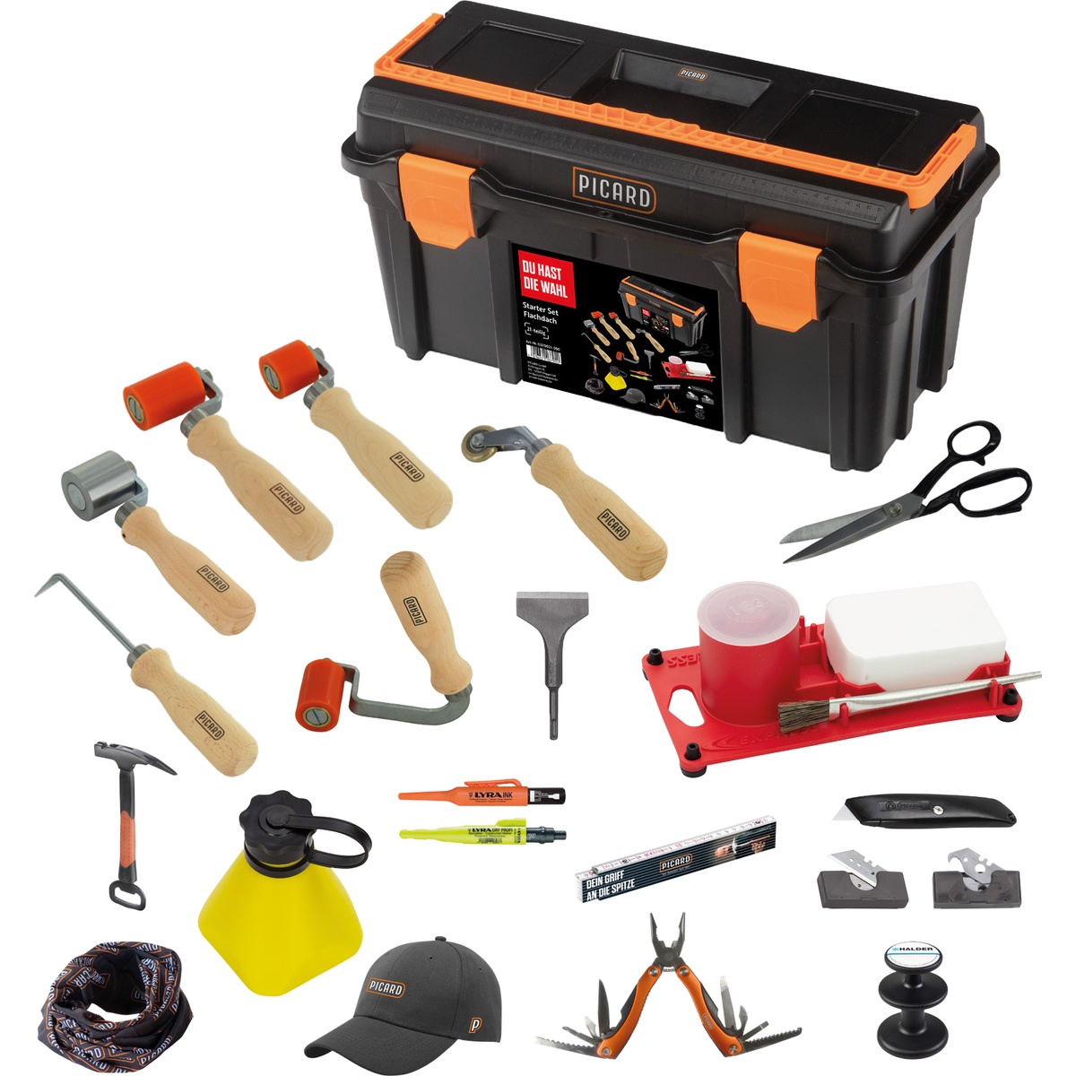 Picard Flachdach Starter Set im Kunststoffkoffer