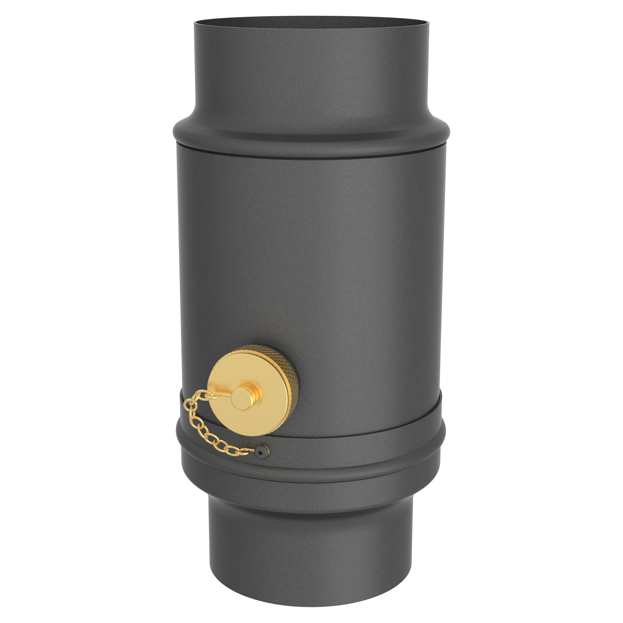 Zambelli Wassersammler Ø 100 mm, Grau DB 703, COLORDUR, mit Schlauchanschlussset, zylindrisch - 1 Stk.