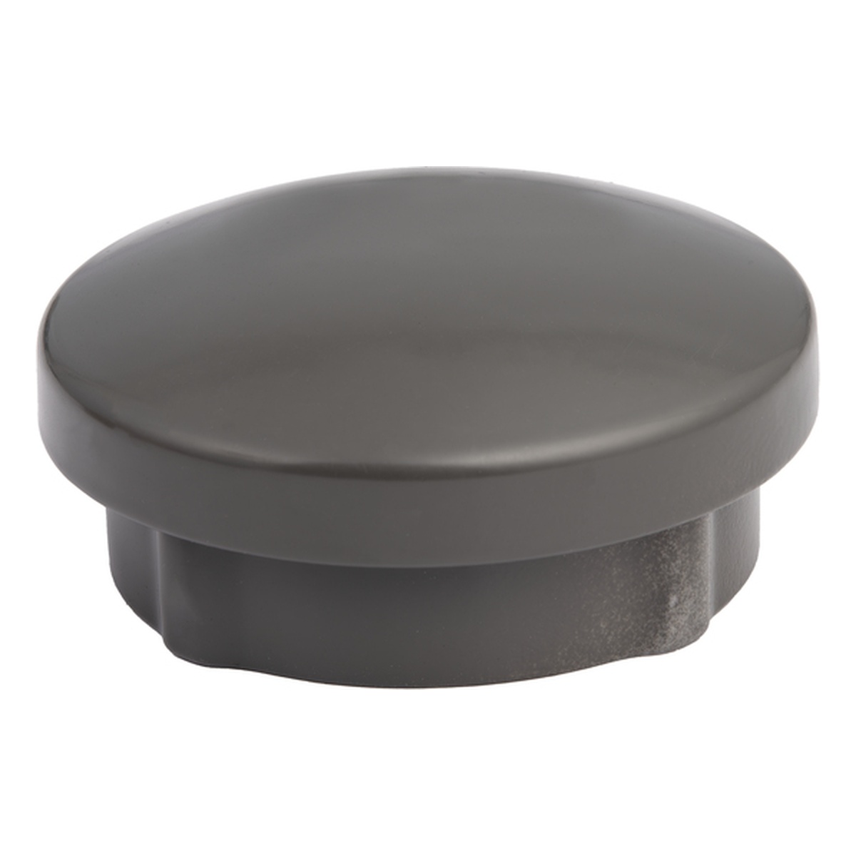 Alberts Pfostenkappe Palitio, Alu, umbragrau kunstbeschichtet RAL 7022, Ø 71 mm - 1 Stk.
