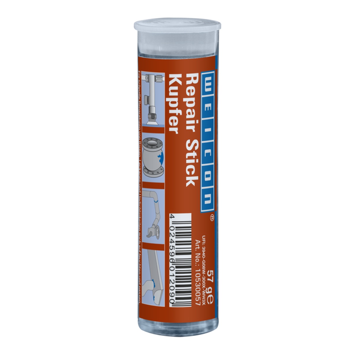WEICON Repair Stick Kupfer Reparaturknete 2-K Epoxid 57 g