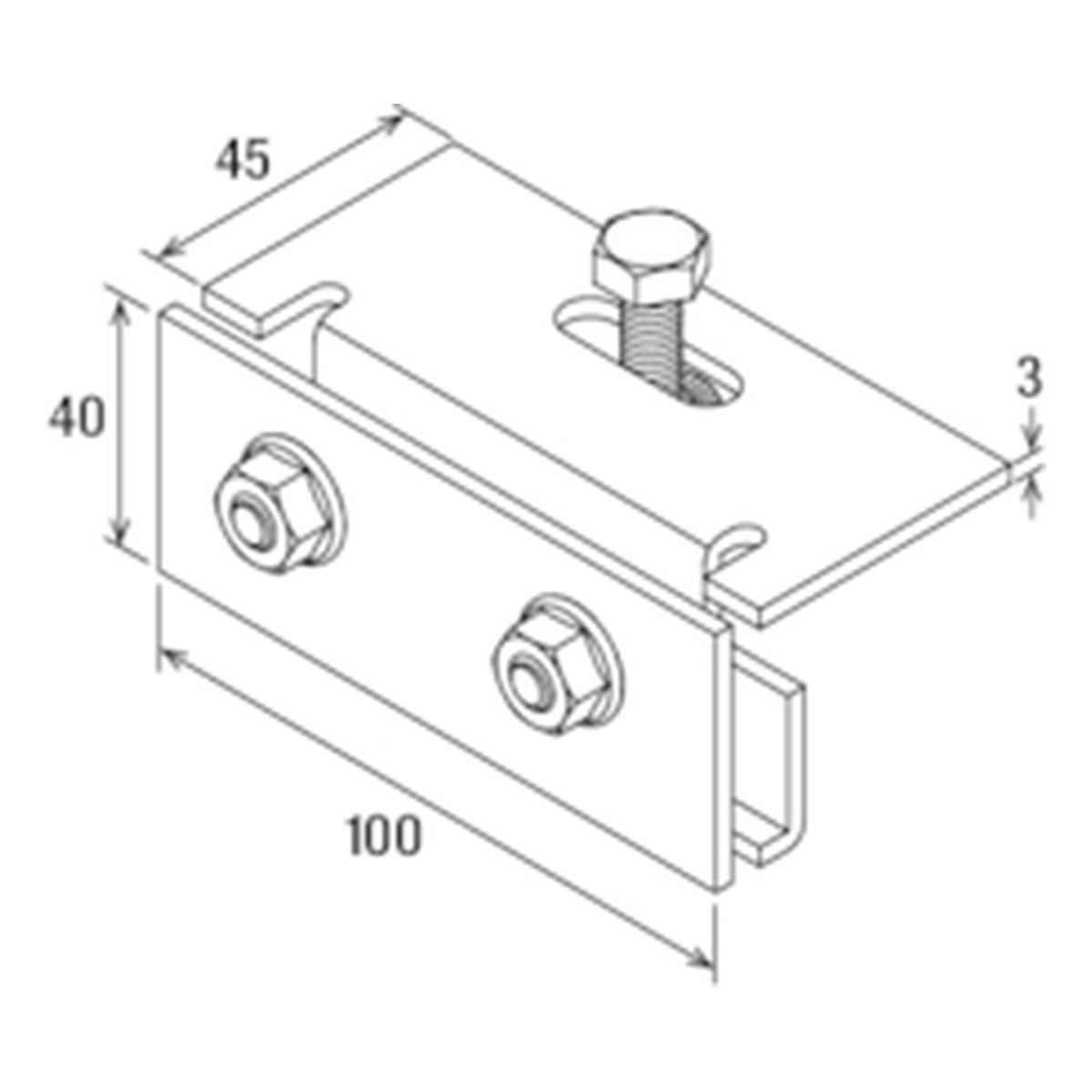 fischer Dachhaken Blechdach DLA A2 nicht rostender Stahl A2 - 10 Stk.