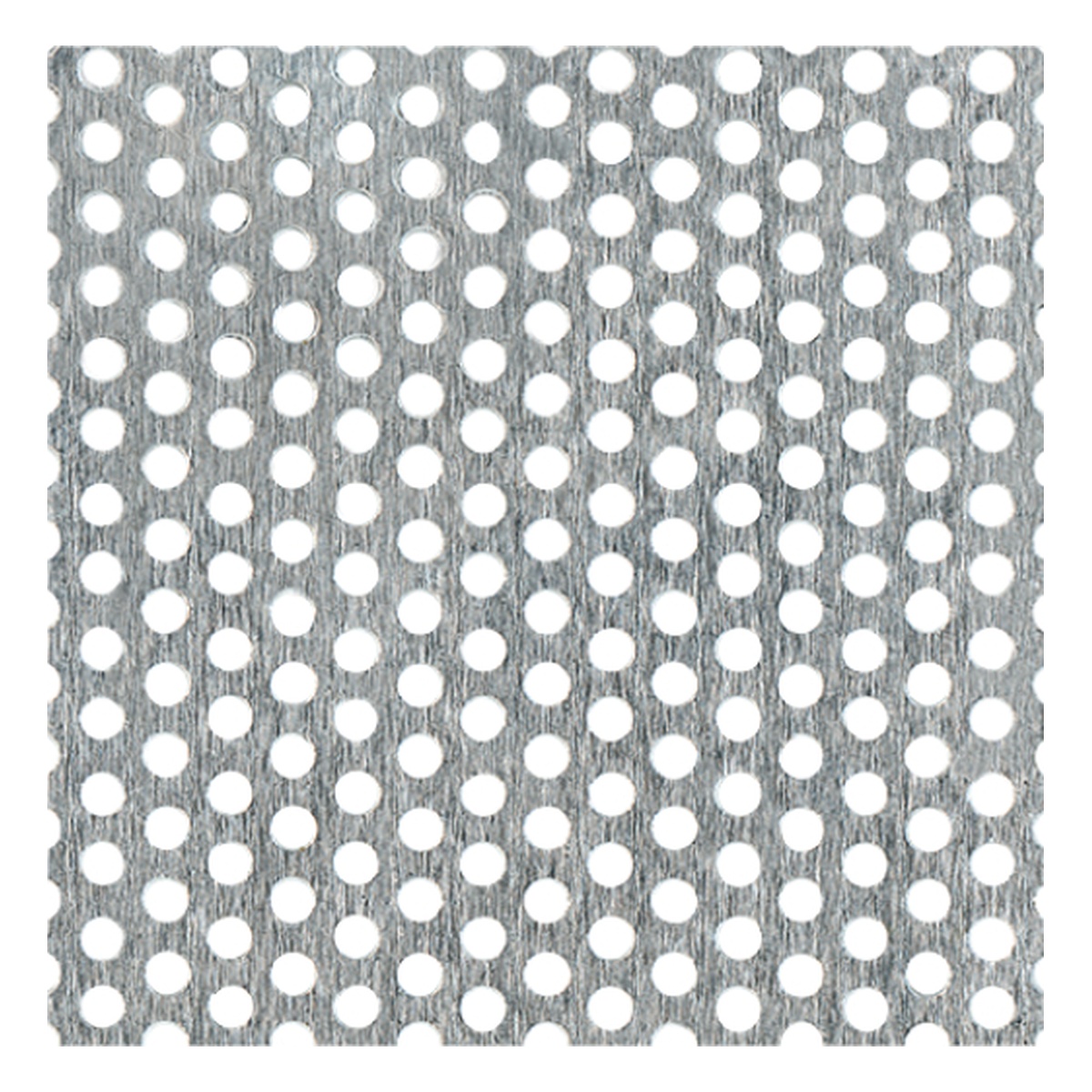 Alberts Lochblech, Lochung: rund, 250 x 500 x 0,8 mm, Aluminium, silberfarbig eloxiert, Abstand: 5 mm - 1 Stk.