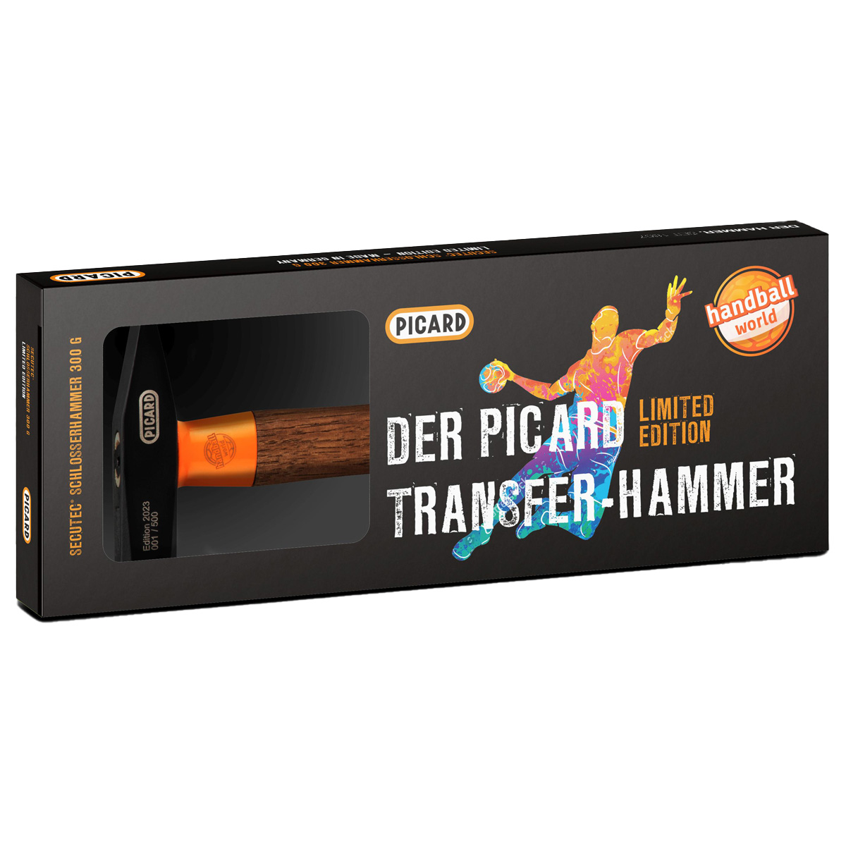 Picard LIMITIERTER Schlosserhammer SecuTec Transferhammer 300 gr. Offizieller handball-world.news Hammer