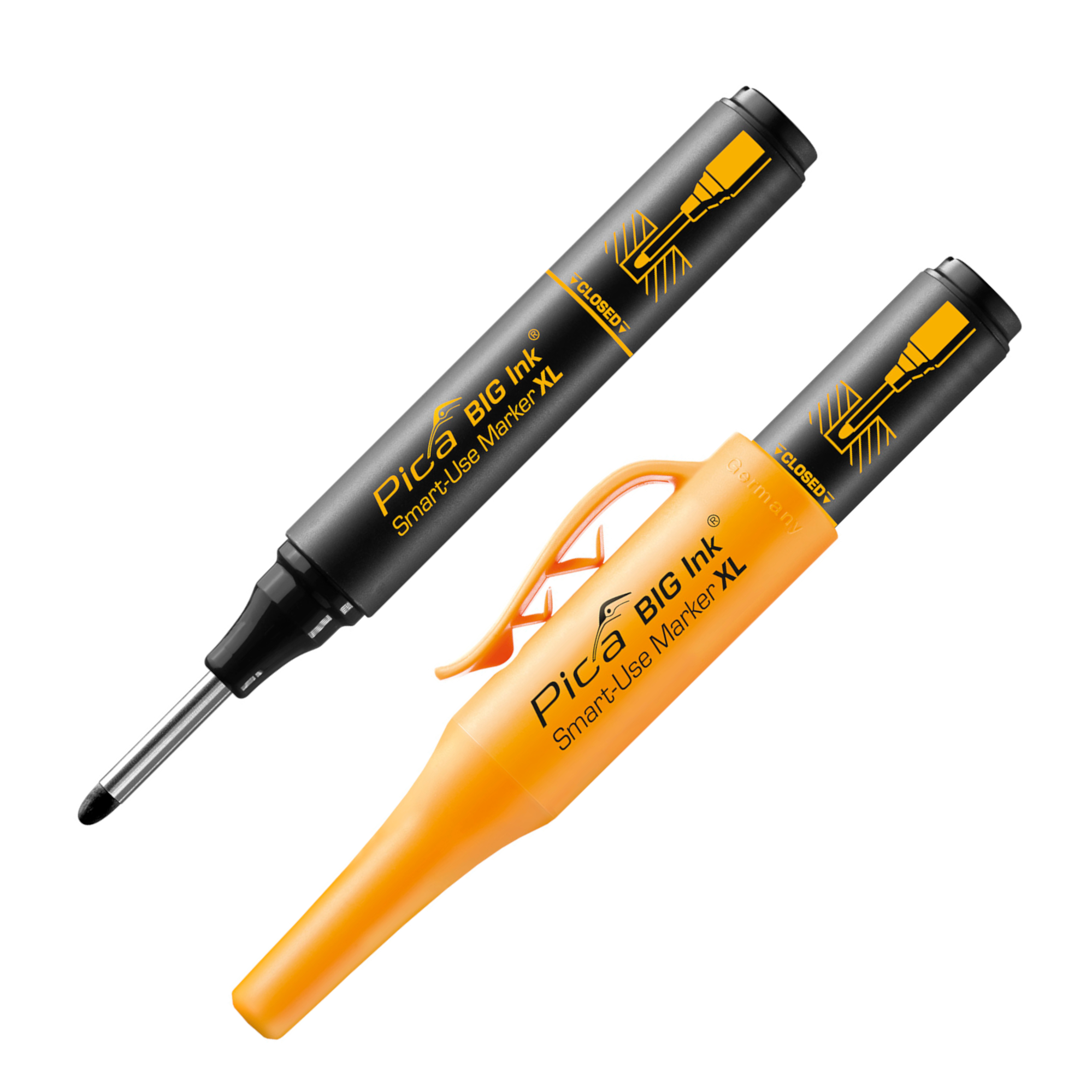 Pica BIG Ink Smart-Use Marker XL 170, 2-4 mm, schwarz, Permanent- und Tieflochmarker