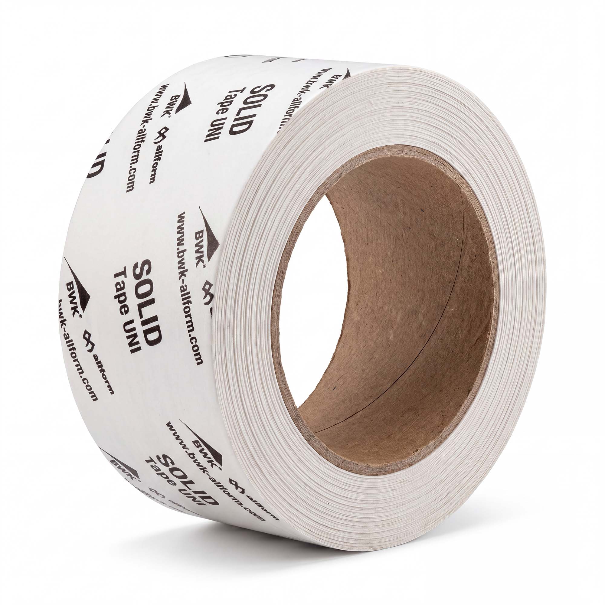 Allform Klebeband Solid Tape Uni 60 mm x 25 m, Weiß, Acrylat, für Dampfbremsen und Unterspannbahnen innen und außen