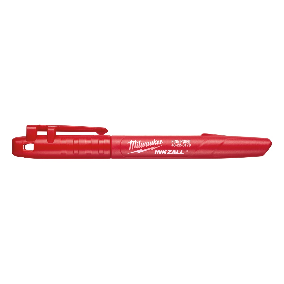 Milwaukee INKZALL Permanentmarker, feine Spitze 1 mm, rot