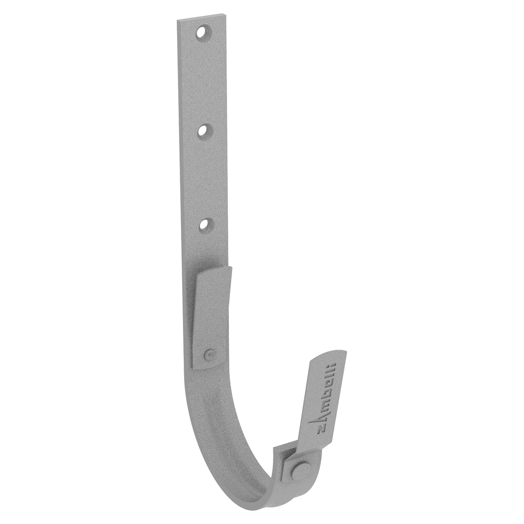 Zambelli Rinnenhaken halbrund kurz 250-25/5, 8-teilig, Weißaluminium RAL 9006, COLORDUR - 1 Stk.