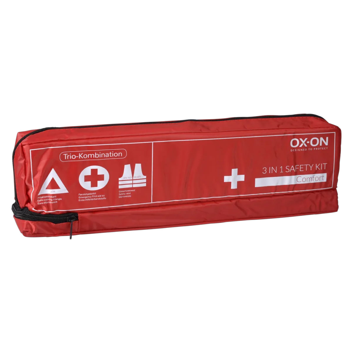 OX-ON 3-in-1 KFZ Safety Kit Erste Hilfe, Warnweste, Warndreieck