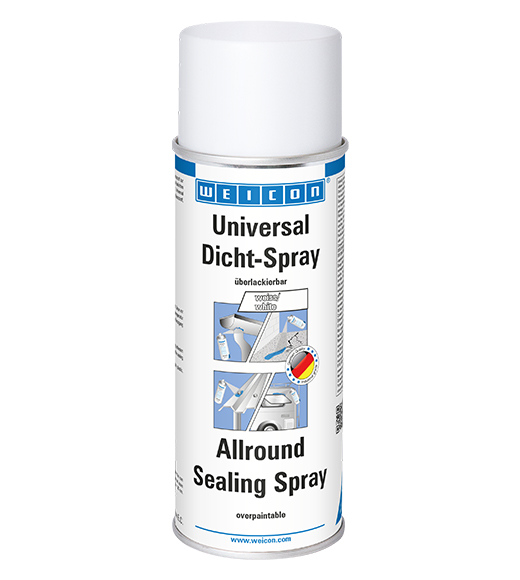 WEICON Universal Dicht-Spray, sprühbarer Kunststoff zum Abdichten, 400 ml, weiß