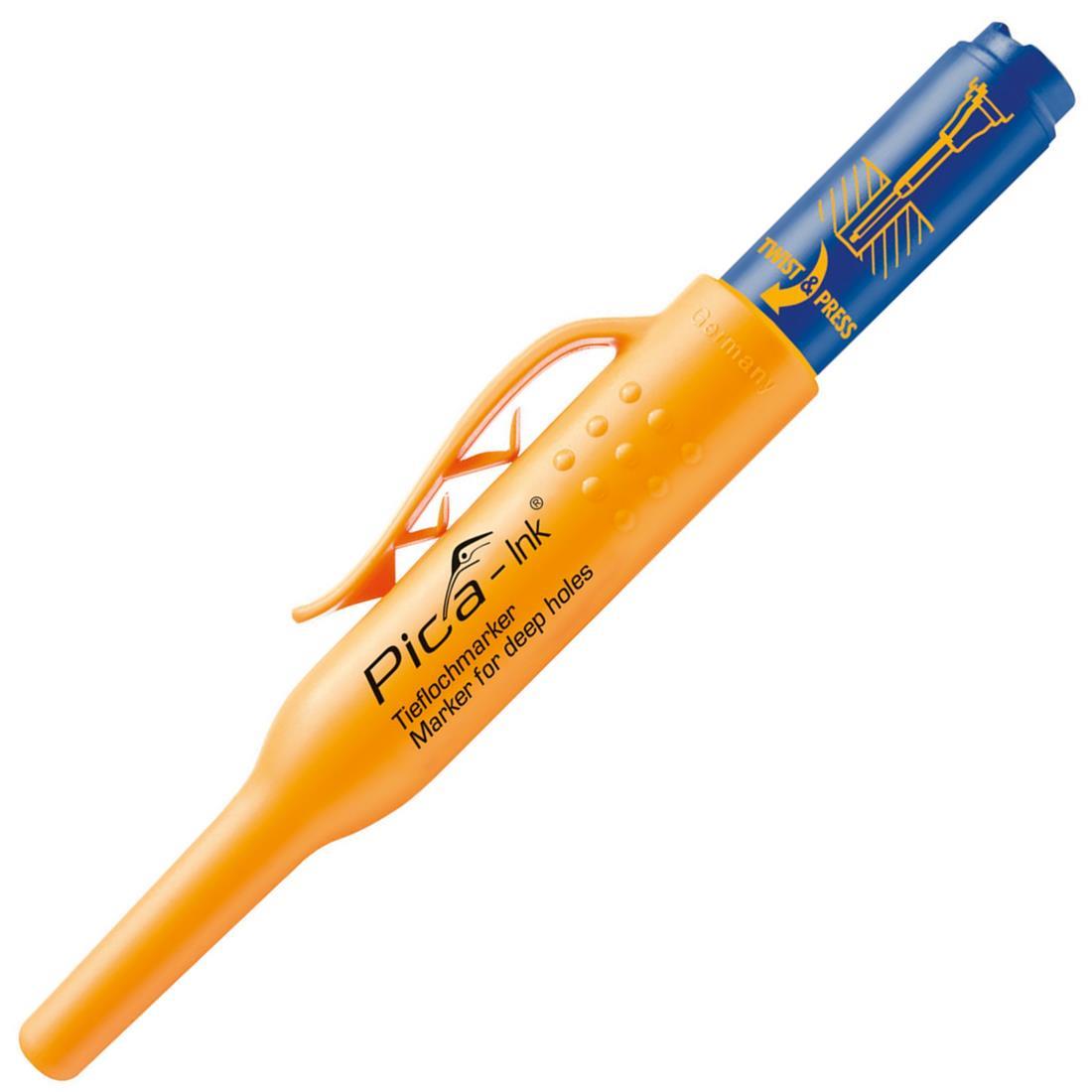 Pica Ink Tieflochmarker 150, 1,5 mm, blau, Teleskopspitze, nachfüllbar