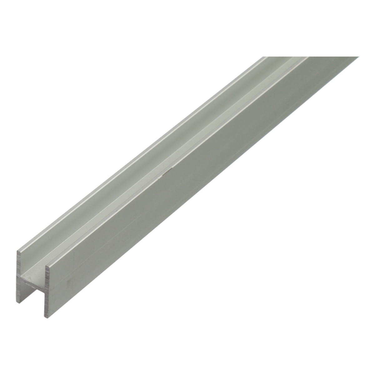 Alberts H-Profil, 9,1 x 12 x 1,3 x 1000 mm, Aluminium, silberfarbig eloxiert - 1 Stk.