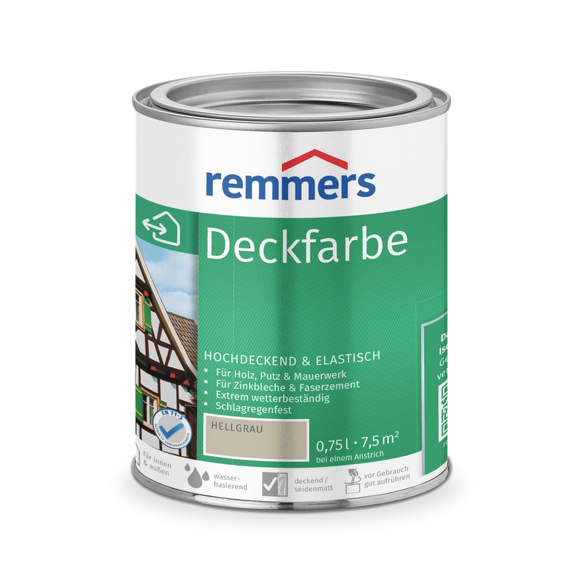 Remmers Deckfarbe 0,75 l hellgrau Remmers Deckfarbe 0,75 l hellgrau