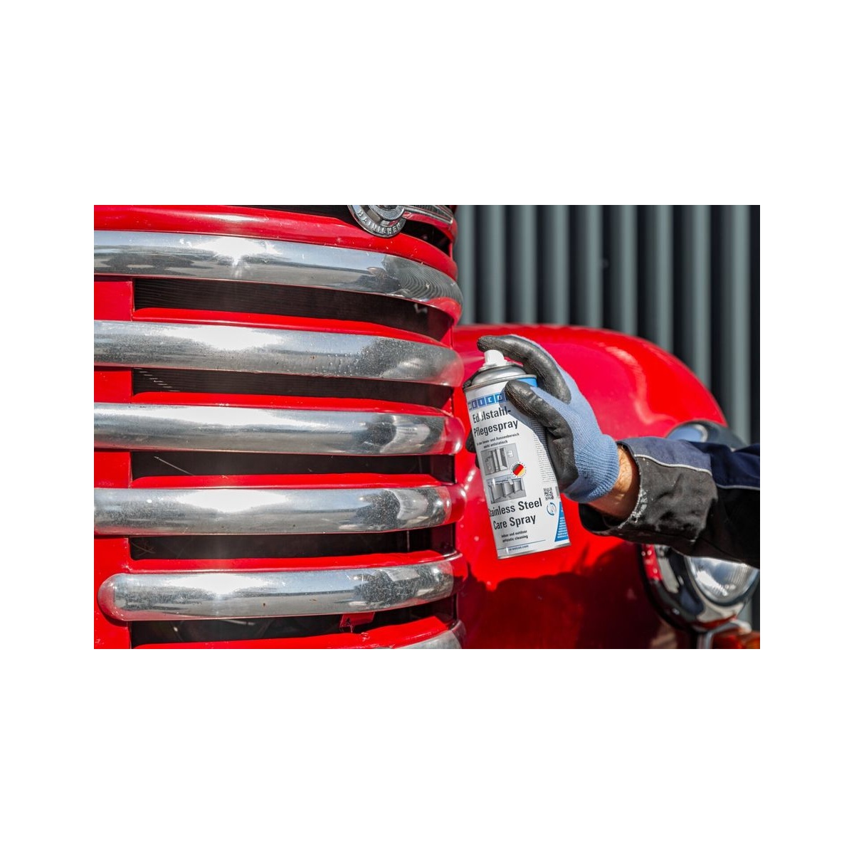 WEICON Edelstahlpflege-Spray, Reinigungs- und Schutzöl, 400 ml