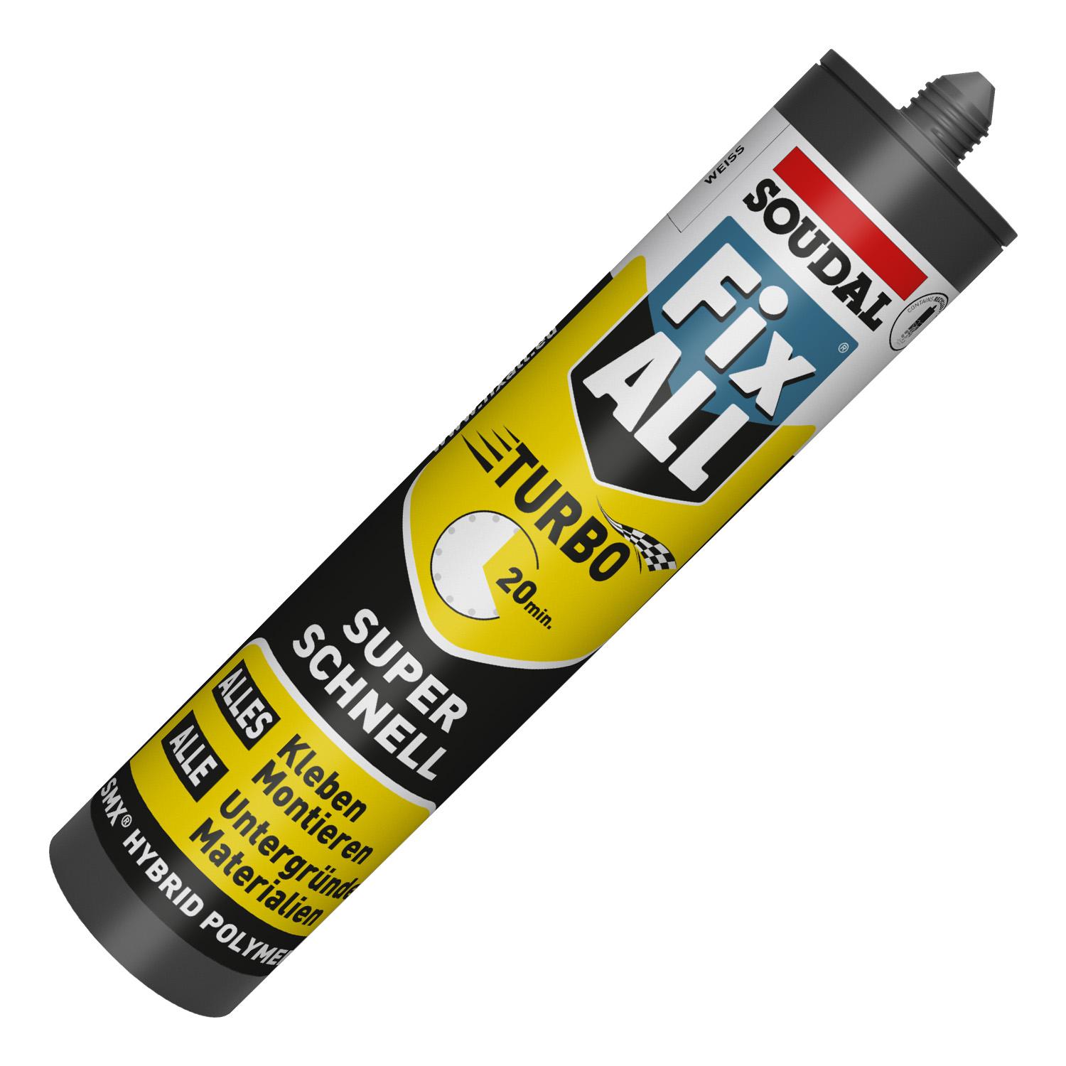 Soudal Montagekleber Fix All Turbo 290 ml weiss Polymerkleber Blechkleber