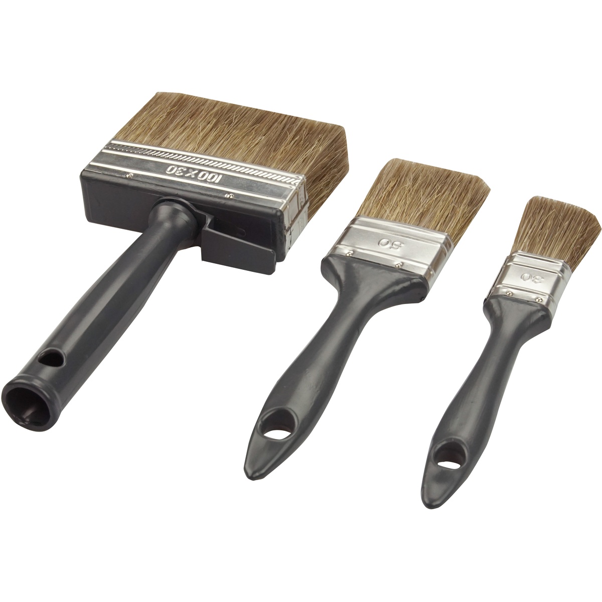 Mako Lasur-Pinsel-Set 3-tlg.