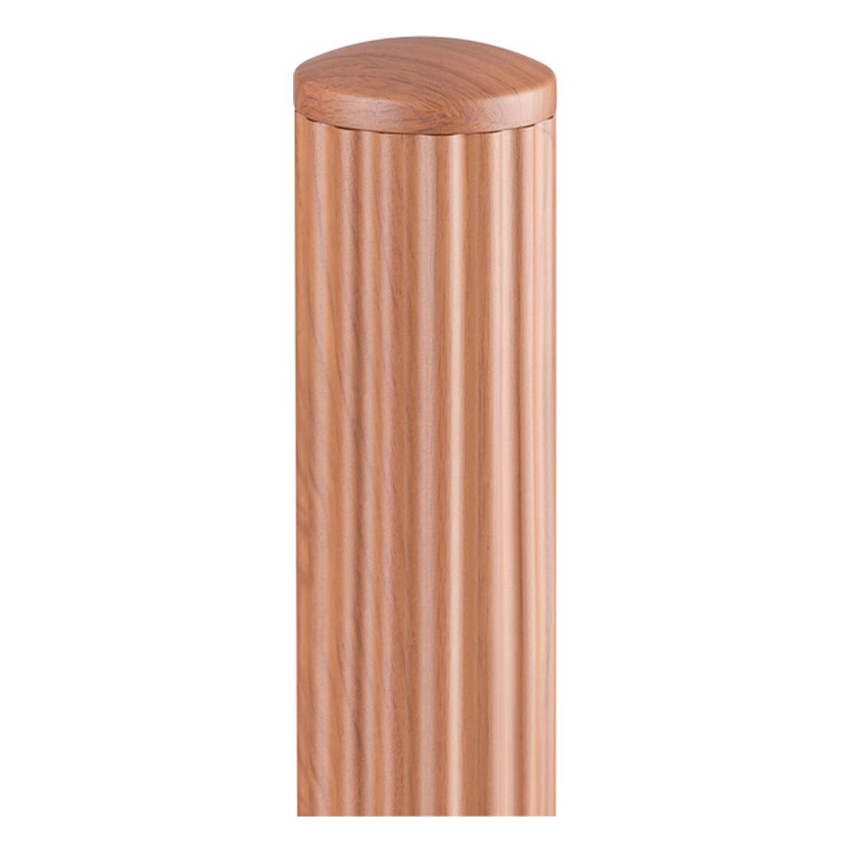 Alberts Wellenpfosten Palitio, Alu, Holzdekor hell kunstbe, 1844 mm, Pfosten-Ø: 76 mm - 1 Stk.