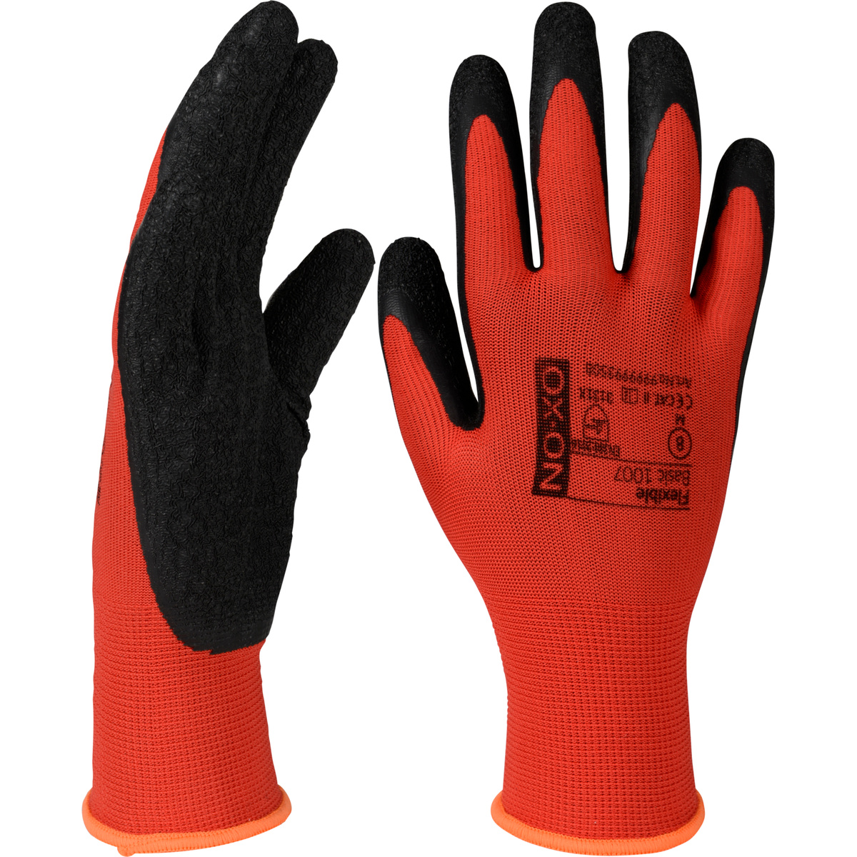 OX-ON Flexible Basic 1007 Montagehandschuhe, Latex-beschichtet, Größe 11 (XXL)