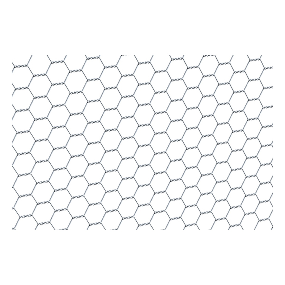 Alberts Sechseckgeflecht, Maschung 13 mm, Höhe 500 mm, Länge 10 m, Stahl roh, verzinkt - 1 Stk.