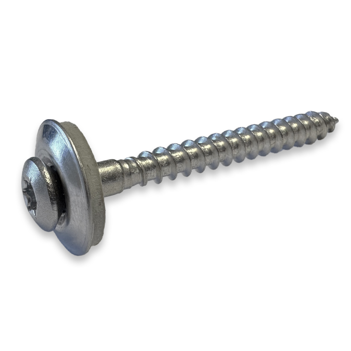 Spenglerschraube 4,5 x 20 mm, Blank, Edelstahl A2, 2-teilig, 1 Stk. Spenglerschraube 4,5 x 20 mm, Blank, Edelstahl A2, 2-teilig, 1 Stk.