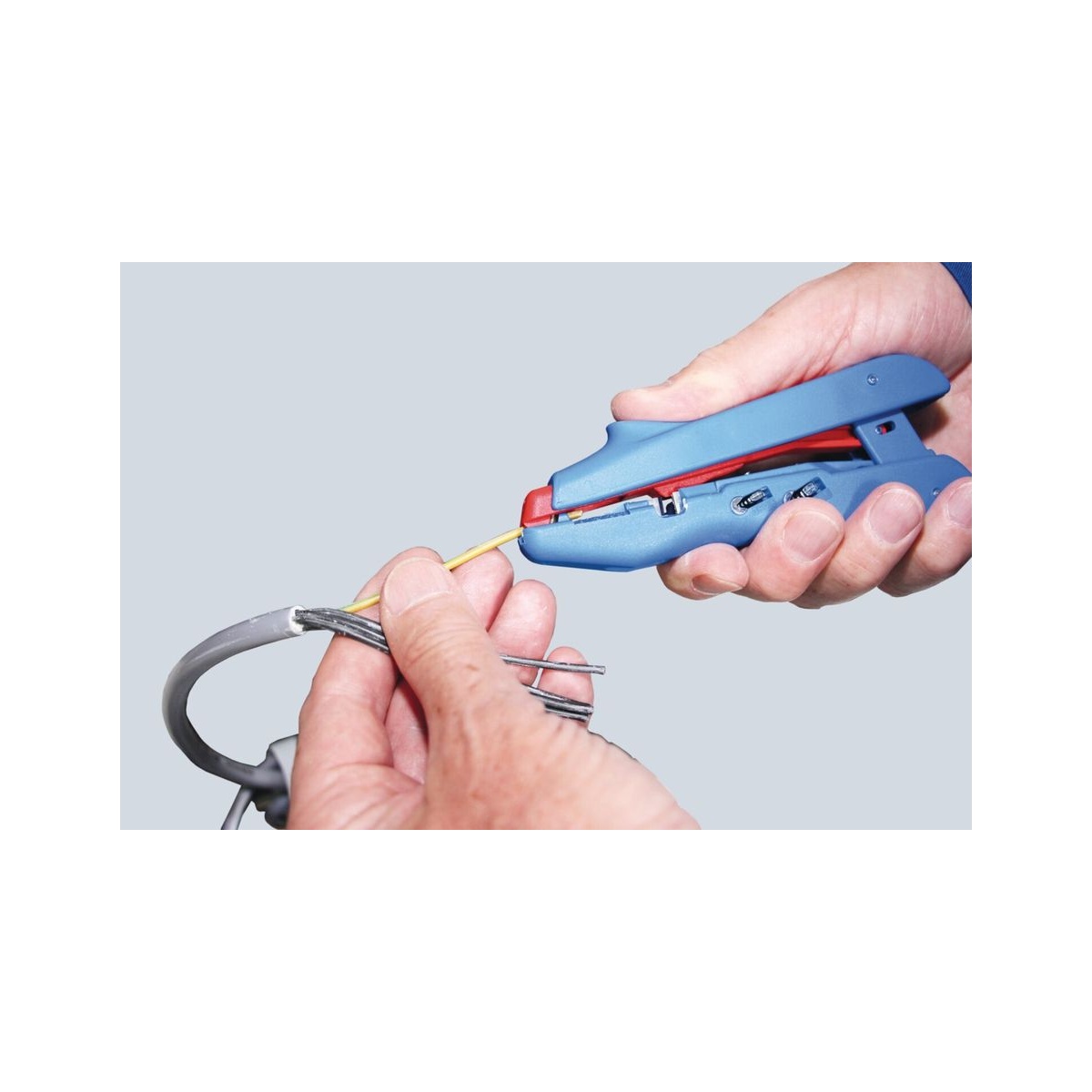 WEICON Abisolier- und Crimpzange Duo-Crimp No. 300, 0,5-6 mm², mit Seitenschneider