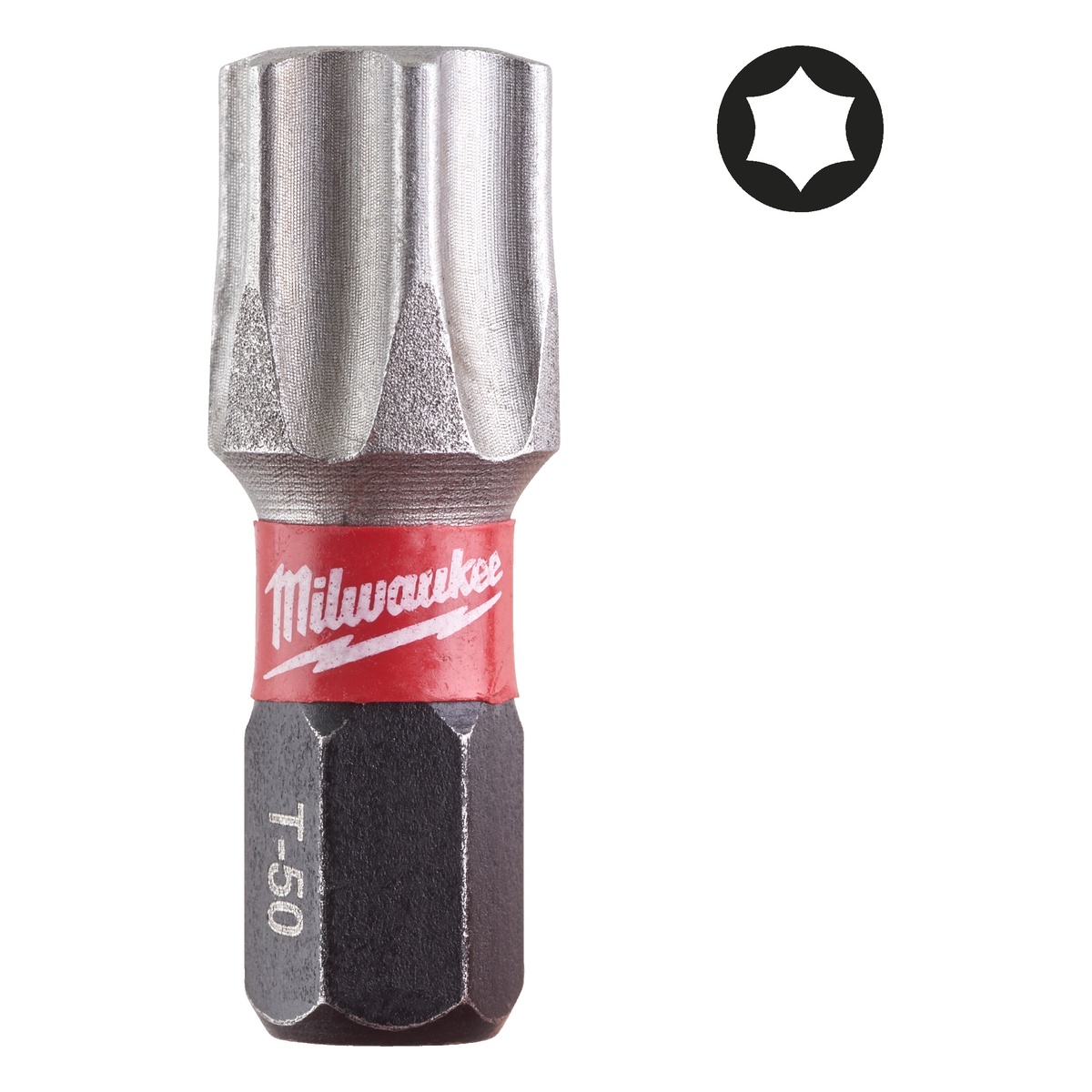 Milwaukee Schrauberbit SHOCKWAVE TX50 / 25 mm - 15 Stk.