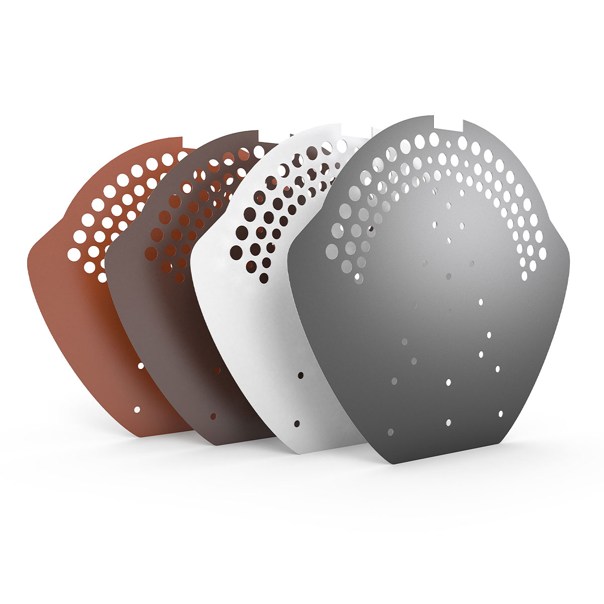 Allform Firstendscheibe Firstanfang Aluminium rot / braun Allform Firstendscheibe Firstanfang Aluminium schwarz / weiß