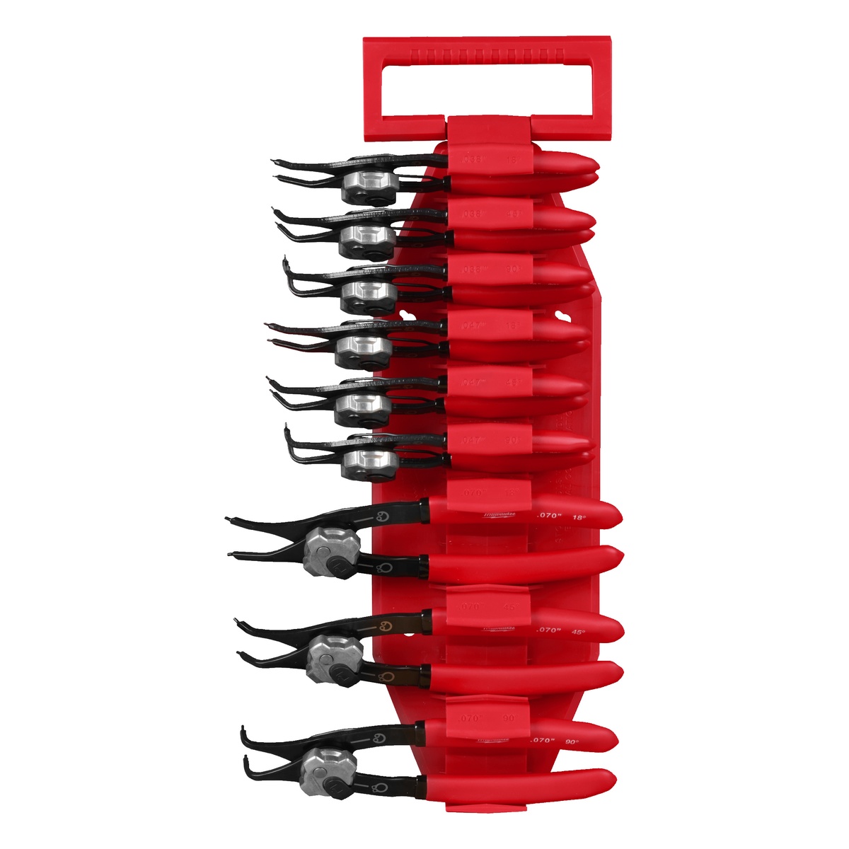 Milwaukee Sicherungsringzangen-Set, 9tlg.