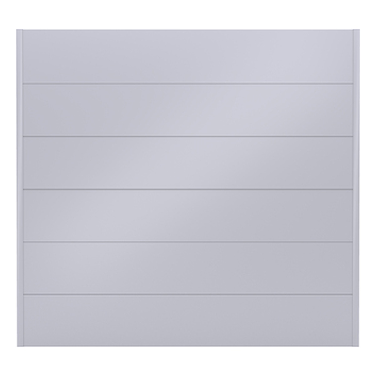 Alberts Zaunfeld Palitio, Alu, weißaluminium kunstbeschichtet RAL 9006,1800x1800mm, Profilhöhe: 300mm - 1 Stk.