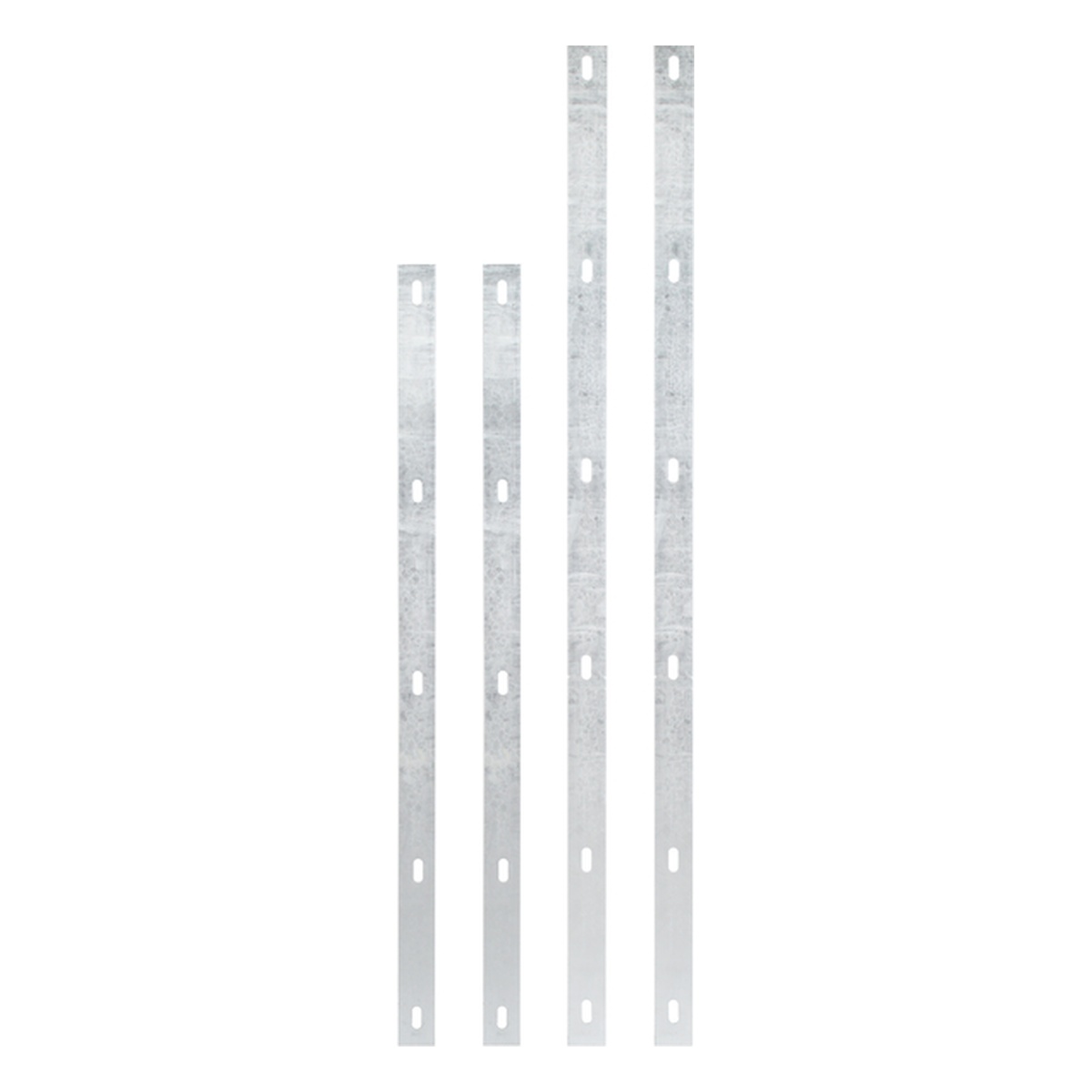 Alberts Set Flacheisen Step², Bohrabstand 200 mm Länge: 1020 mm, Breite: 40 mm, für Gabionenhöhe: 1800 mm, Stahl roh, feuerverzinkt passiviert - 4 Stk.