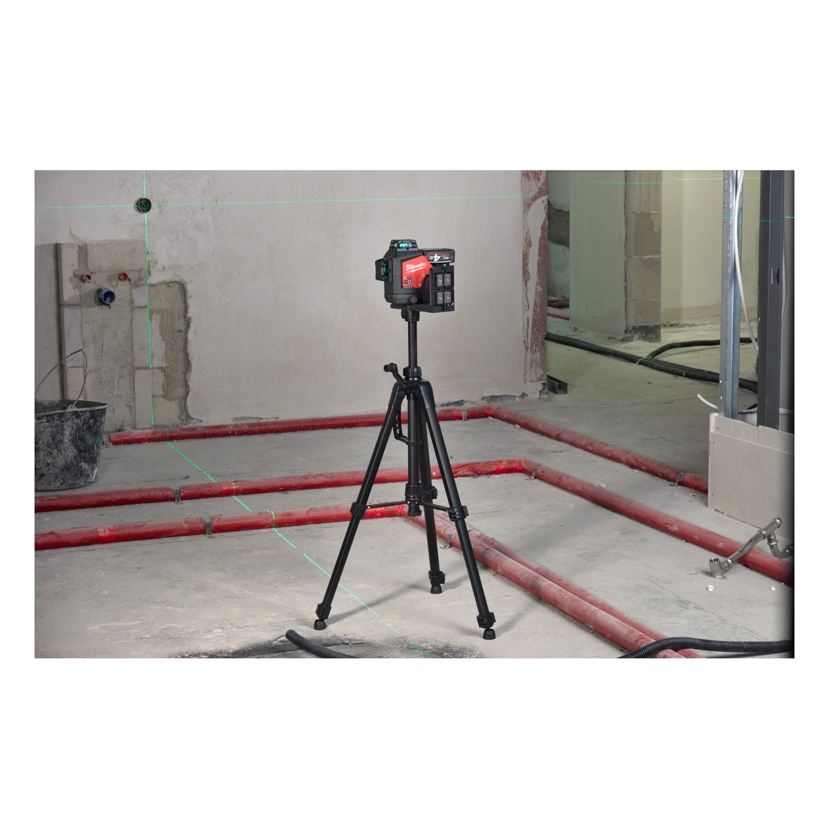 Milwaukee Laserstativ 47–120 cm, TRP120, höhenverstellbar, 1/4-Zoll-Gewinde, Aluminium