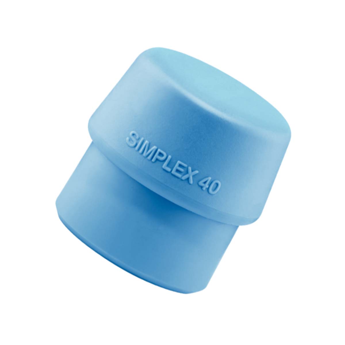 Halder Schlageinsatz SIMPLEX, 40 mm, TPE-soft blau, ca. 65 Shore A, weich, abriebfrei