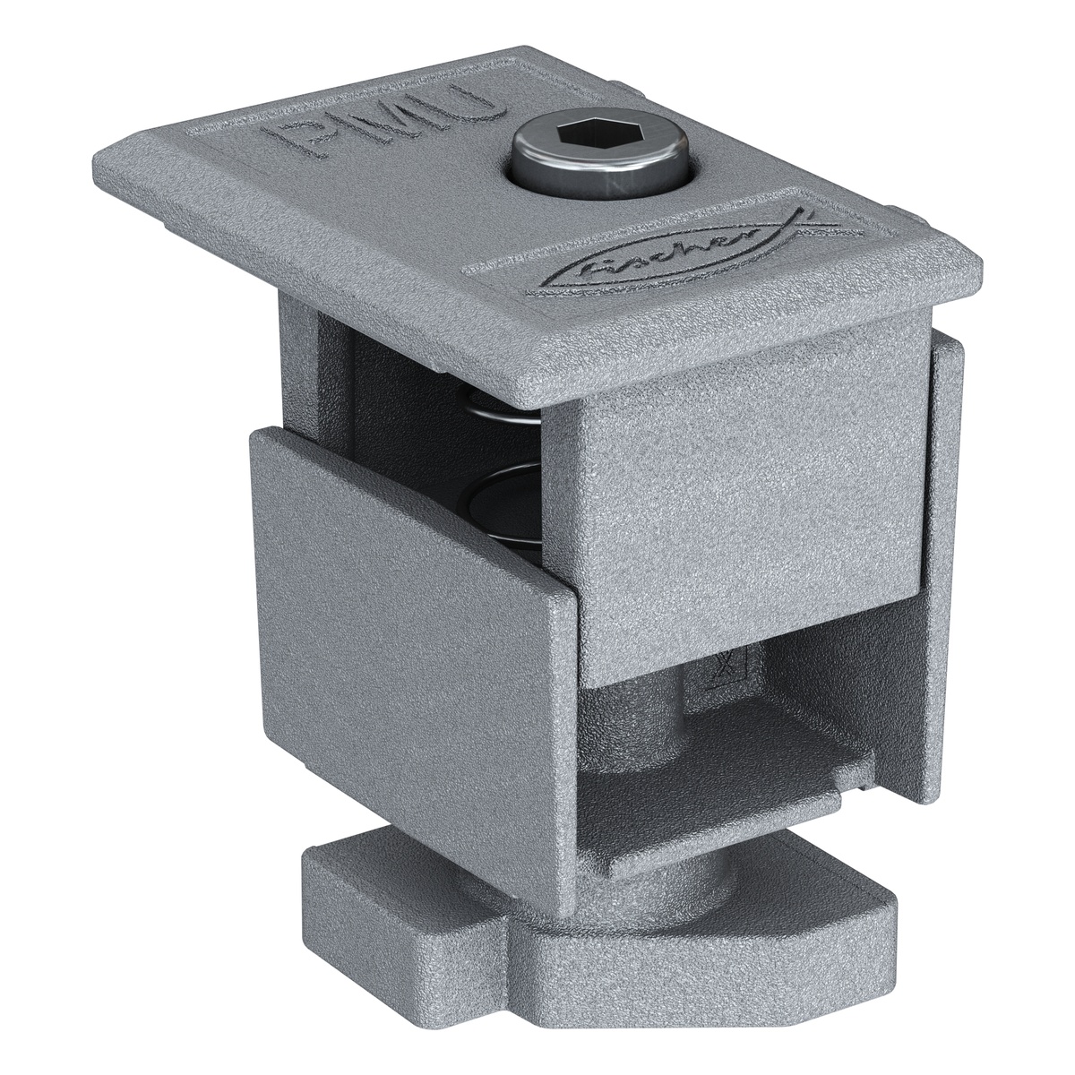 fischer Universal-Endklemme vormontiert PM U 30 - 50 AL, Aluminium - 10 Stk.