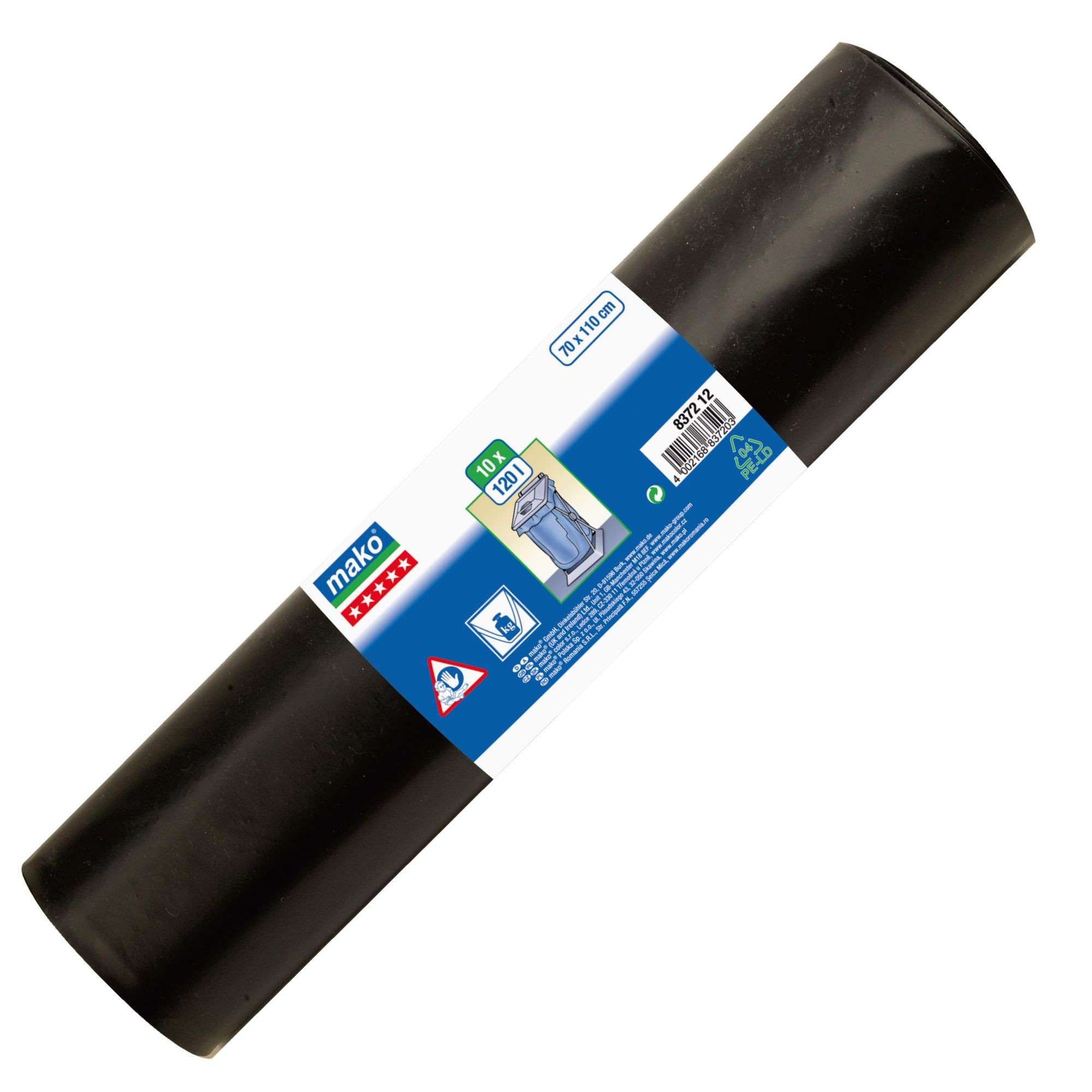 Mako Müllsäcke 120 L extra stark, 10 stk. Mako Müllsäcke 120 L extra stark, 10 stk.