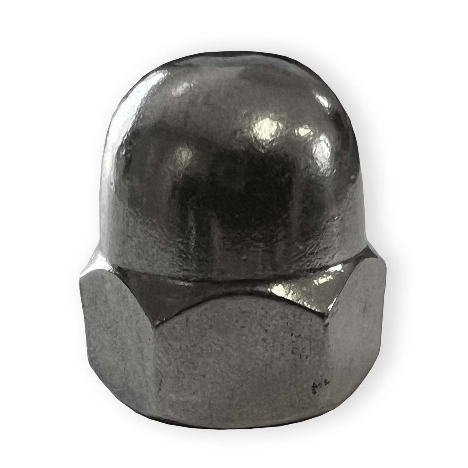 Sechskant-Hutmutter M14 DIN 1587 Edelstahl A4, hohe Form Sechskant-Hutmutter M14 DIN 1587 Edelstahl A4, hohe Form