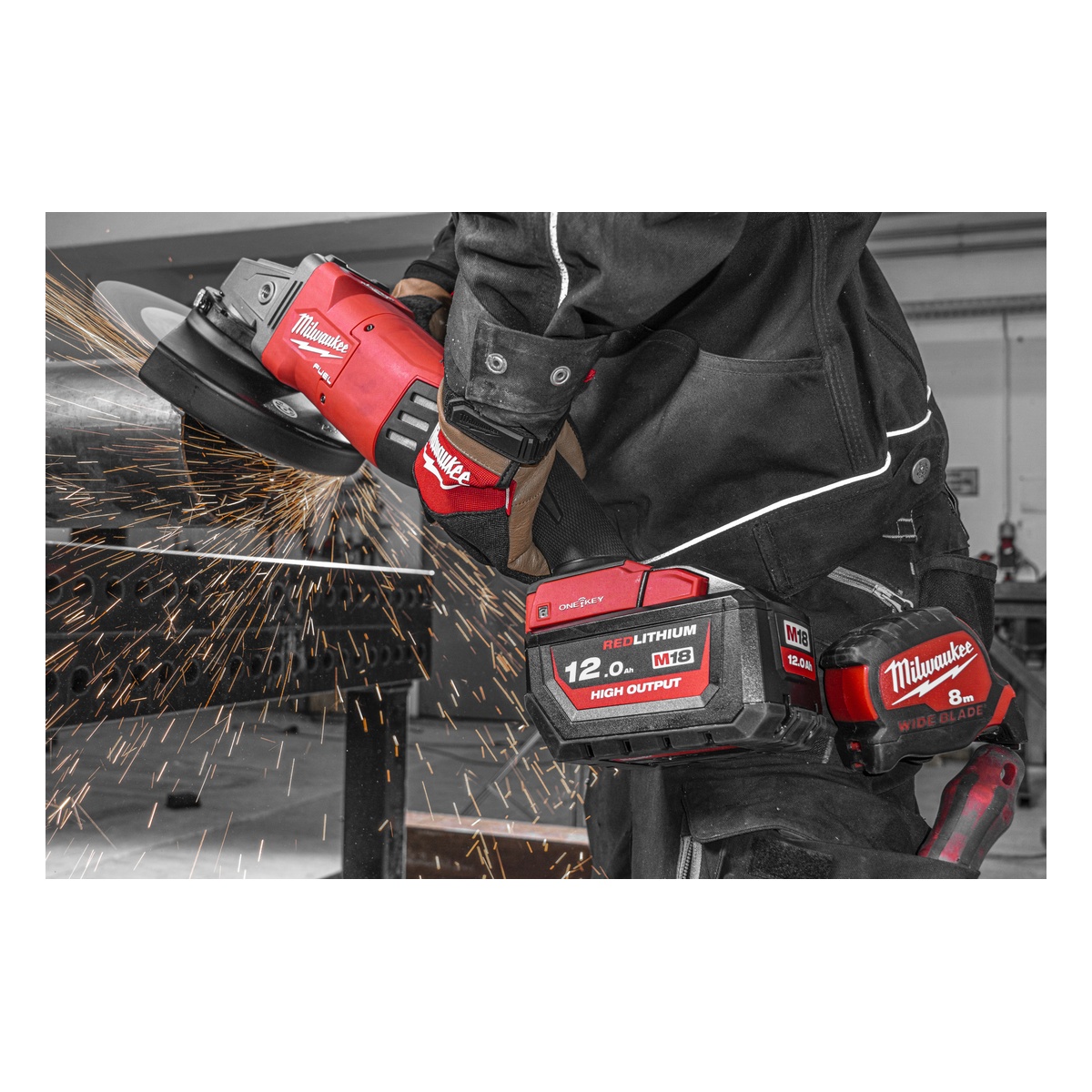 Milwaukee Fächerschleifscheibe 125 mm, Körnung 80, CERA TURBO XL, Keramikkorn, für Kehlnähte, Stahl und Edelstahl