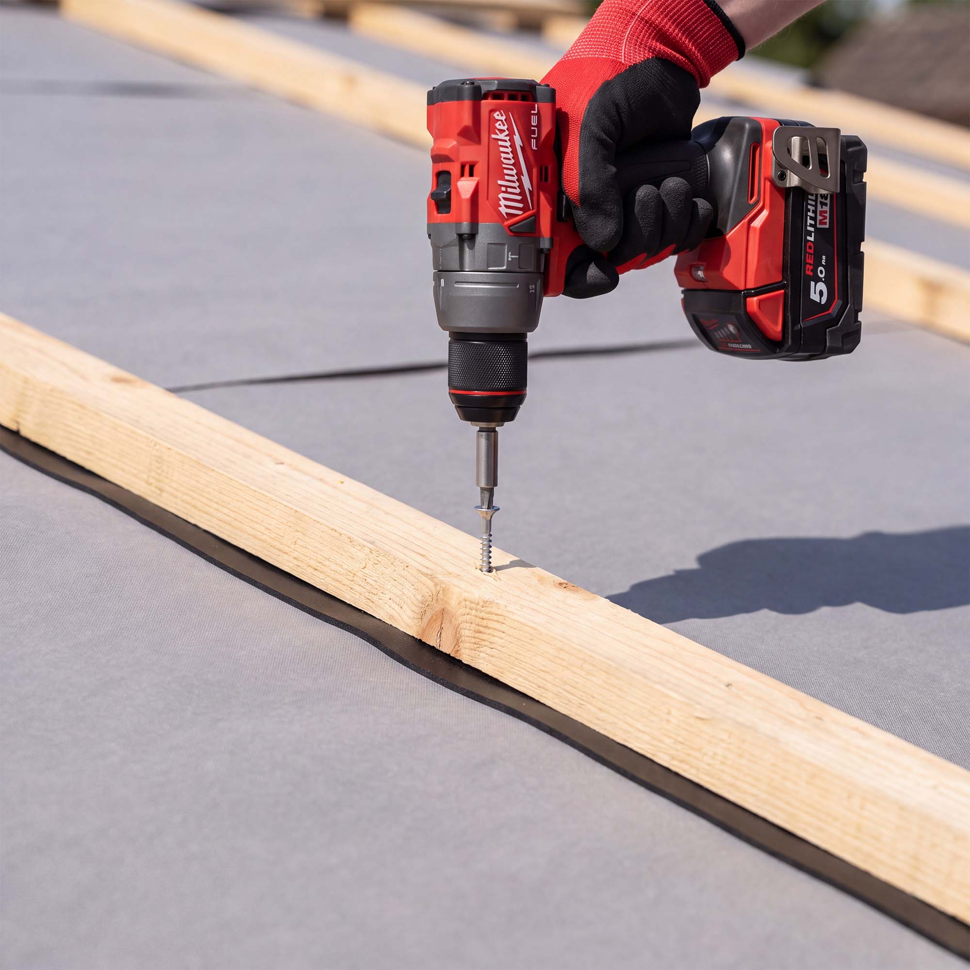 Allform Nageldichtband PE 50 mm x 30 m, 3 mm PE-Schaum, selbstklebend, für Konterlatten auf Unterspannbahnen