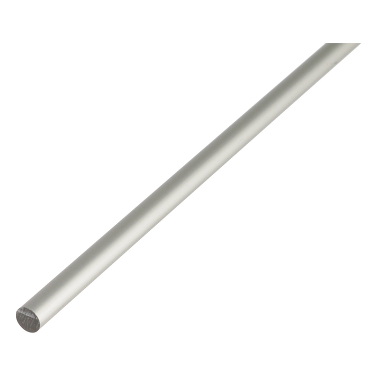 Alberts Rundstange, 10 x 1000 mm, Aluminium, silberfarbig eloxiert - 1 Stk.