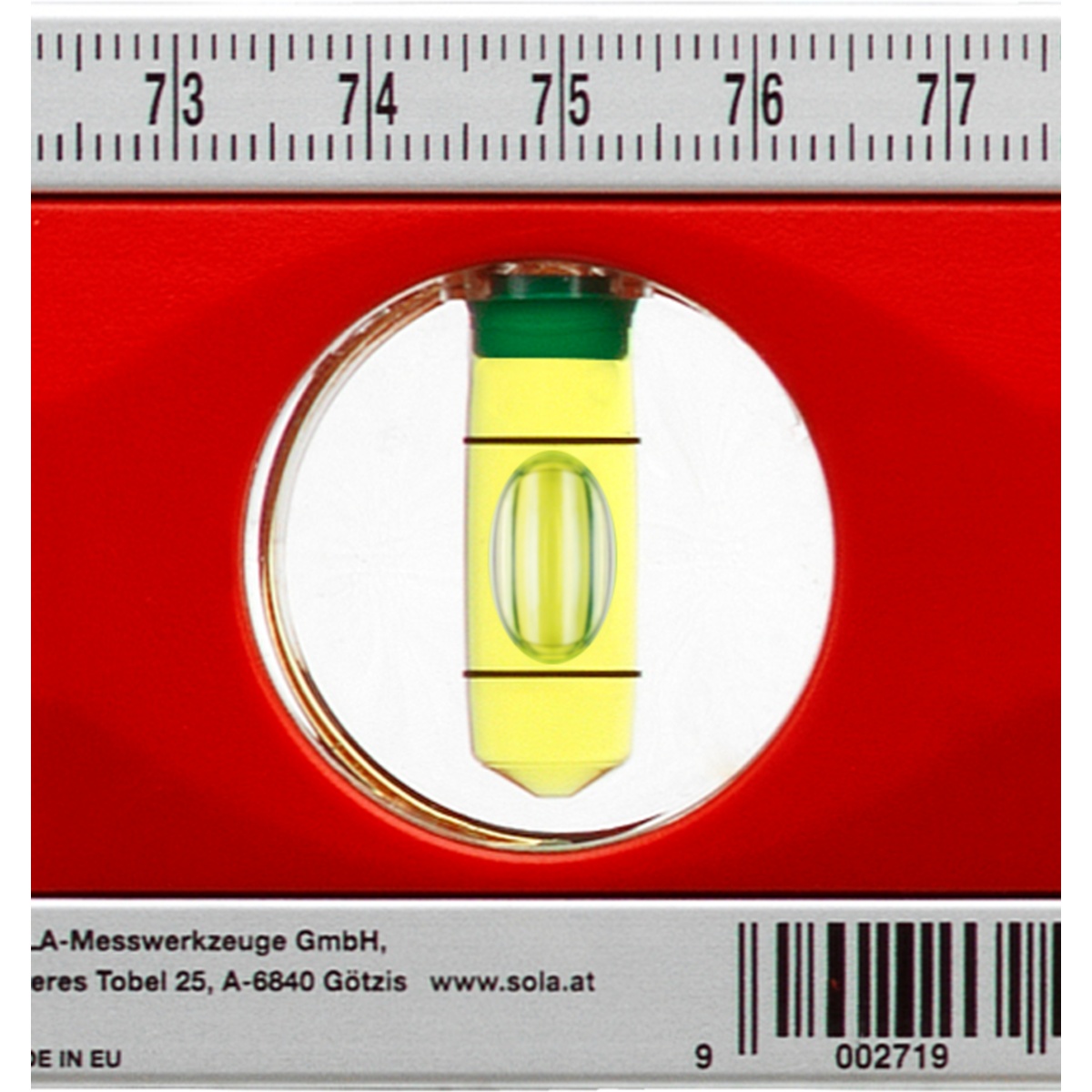 Sola Markier-Wasserwaage MARK-IT, 80 cm, Alu-C-Profil mit Messschiebern und Mittelpunkt-Skala