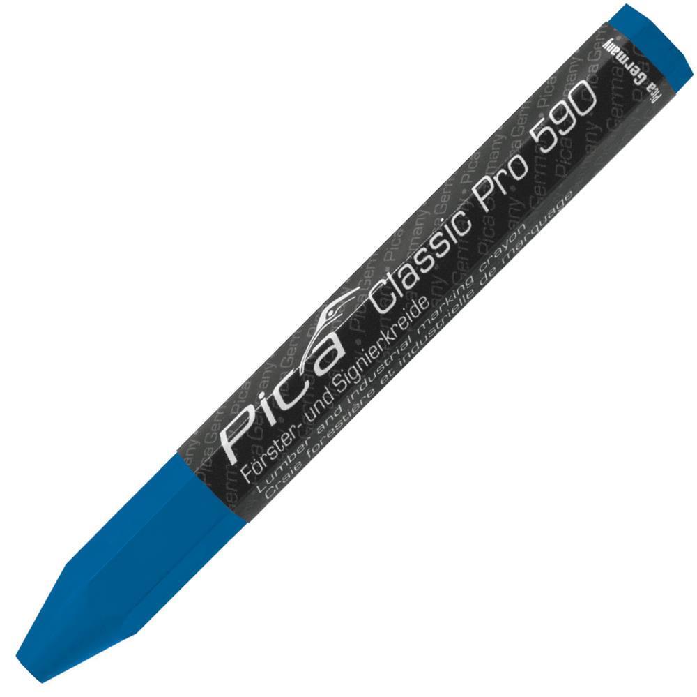 Pica Försterkreide PRO, 12x120 mm Blau 1 Stück