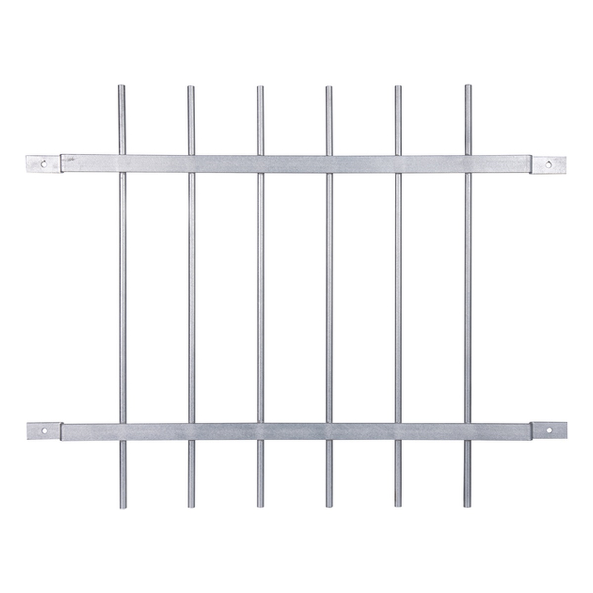 Alberts Fenstergitter Friedberg, 740 x 940 mm, Stahl roh, feuerverzinkt, Befestigung auf der Wand - 1 Stk.